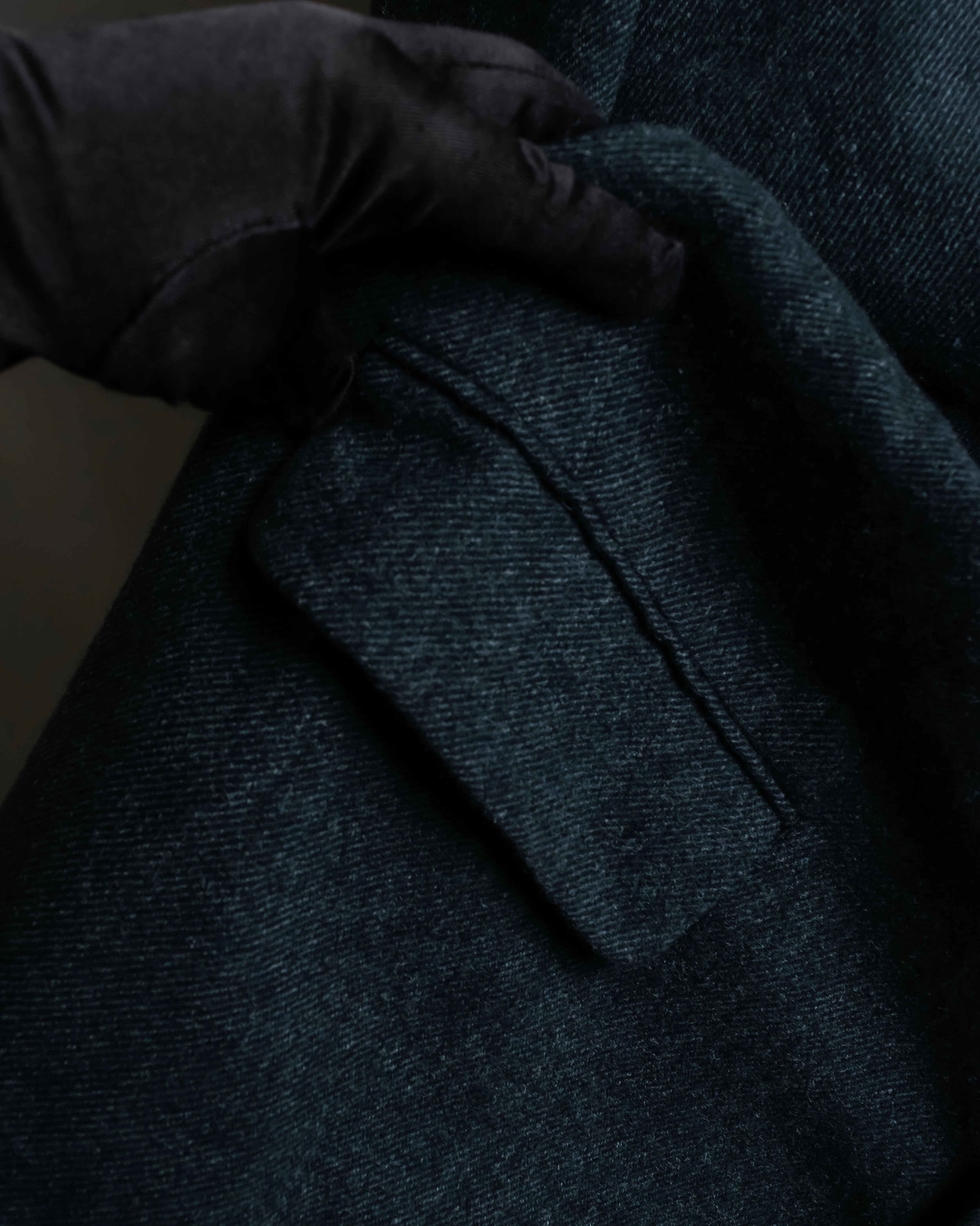 "COMME des GARCONS HOMME DEUX" Box silhouette heather grey tailored jacket