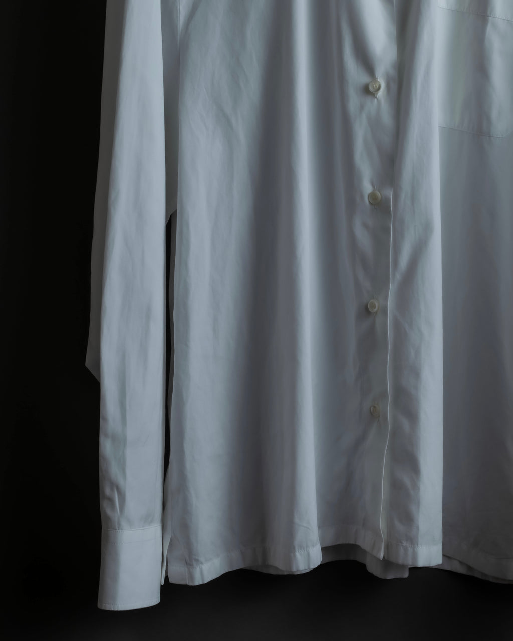 "VALENTINO" Stud detail collar white cotton shirt