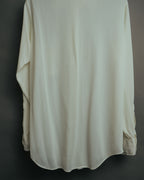 -MOOD Vintage Collections- 70’s-80’s Sheer stripe long point collar shirt