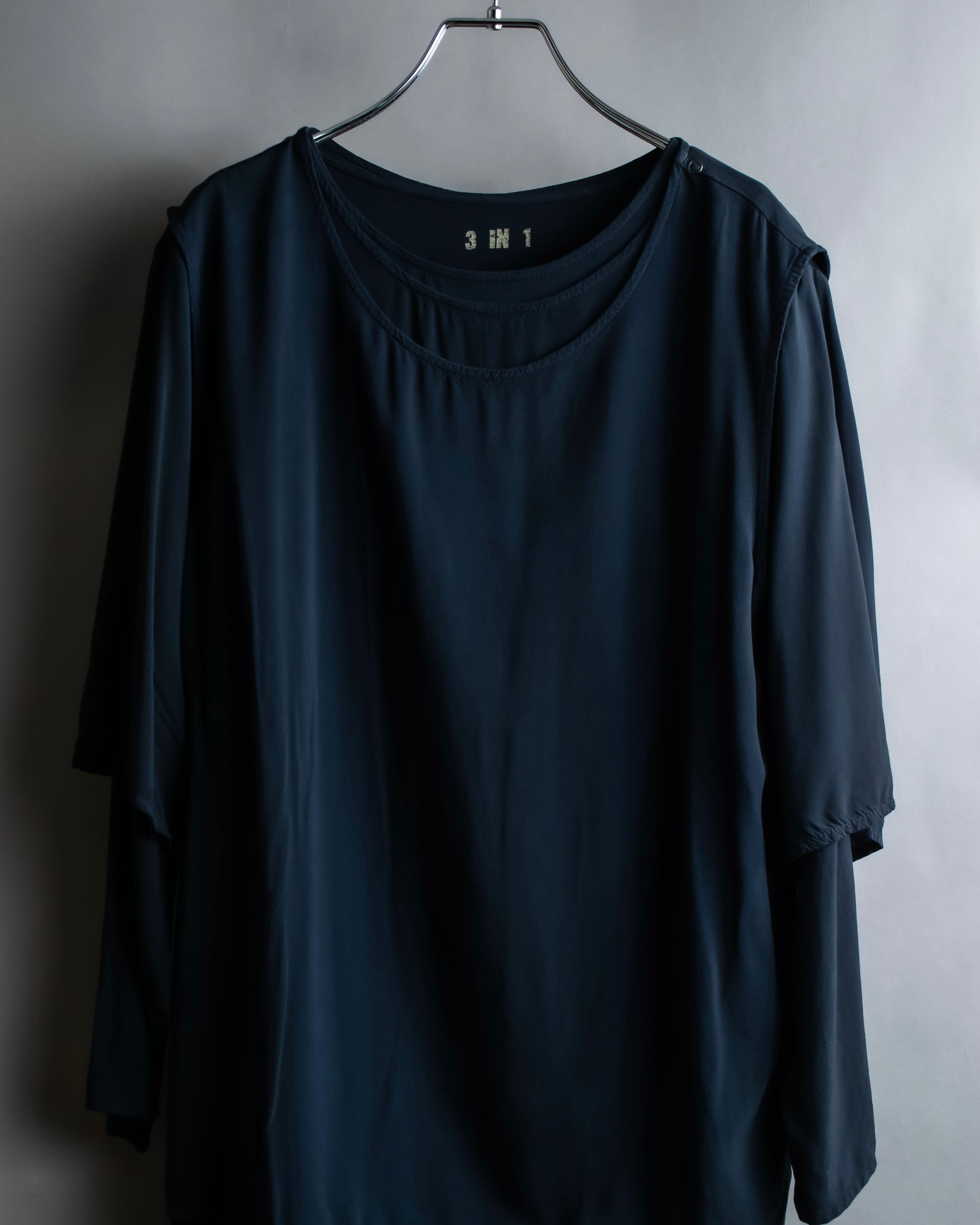 "Maison Martin Margiela" Beautiful draped navy 3-way dress