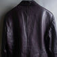 "GUCCI" Cutting design leather tailored jacket