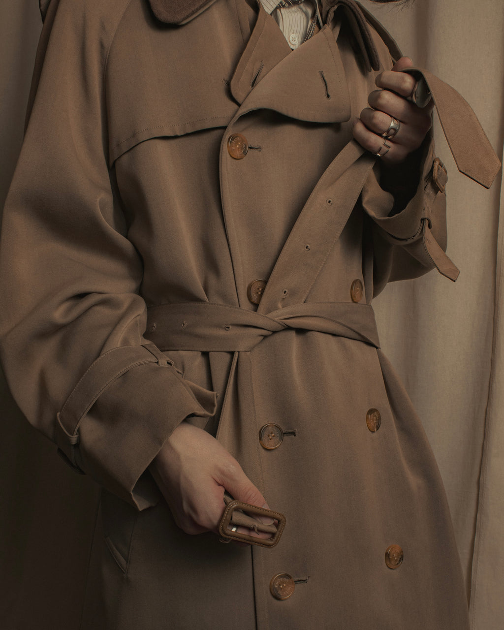 -SPECIAL- "Burberrys" 90's Collar switching two-tone trench coat