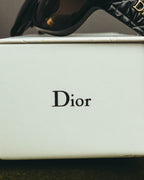 "Christian Dior" 10's Oversized quilted temple sunglasses
