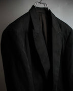 "HERMES" 90's Elegantly relaxed cotton linen tailored jacket