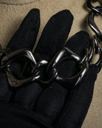 "YVES SAINT LAURENT" Sculptural link chain necklace