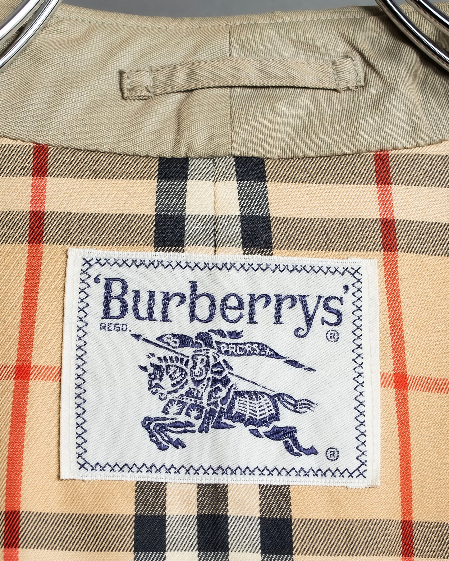 "BURBERRYS" Traditional belt design long length trench coat