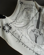 "HERMES" La Musique des Sphères Carre 90 silk scarf