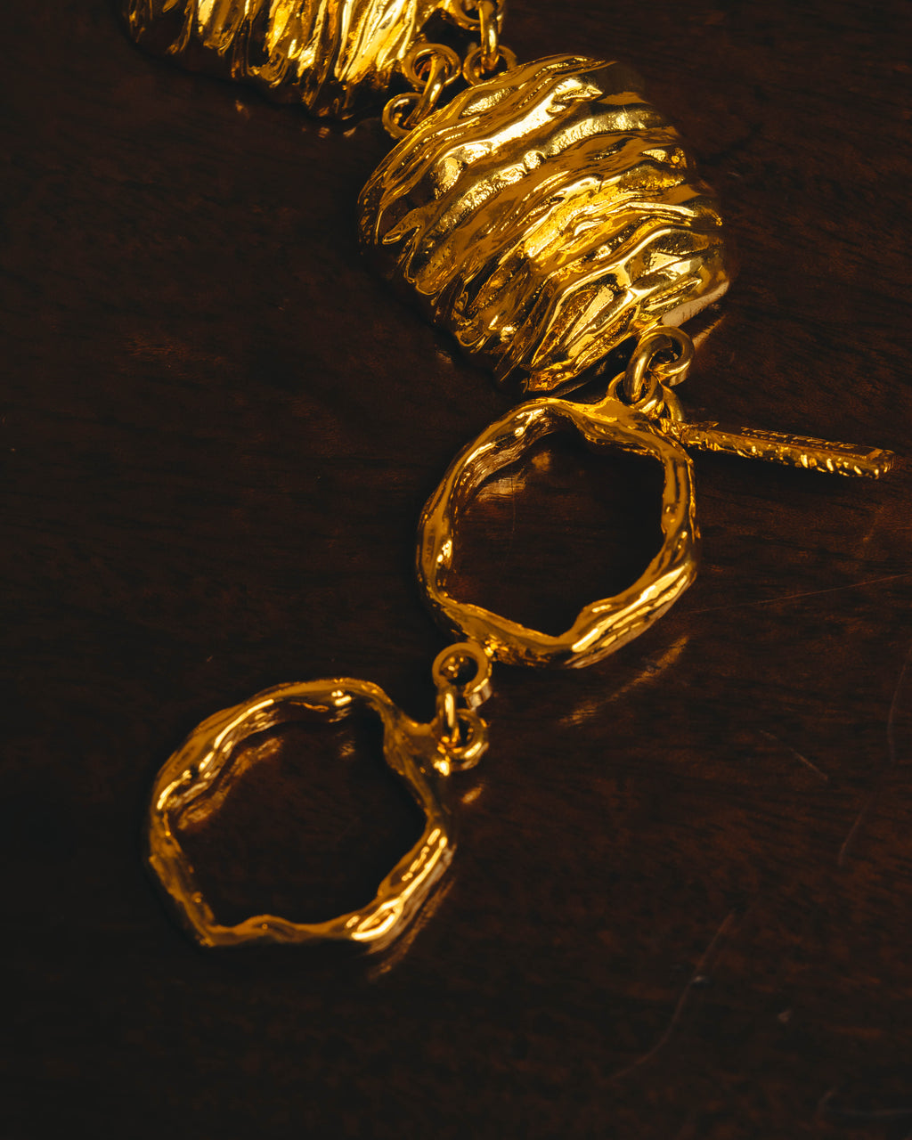 -SPECIAL- “TOM FORD” 2023-24 Moon nugget sculptural toggle bracelet