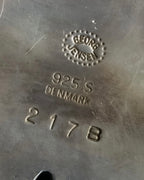 "GEORG JENSEN" Grape cluster motif silver 925 brooch