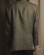 Chaqueta entallada de seda, lana y lino de los años 90 de "HERMES" Belvest