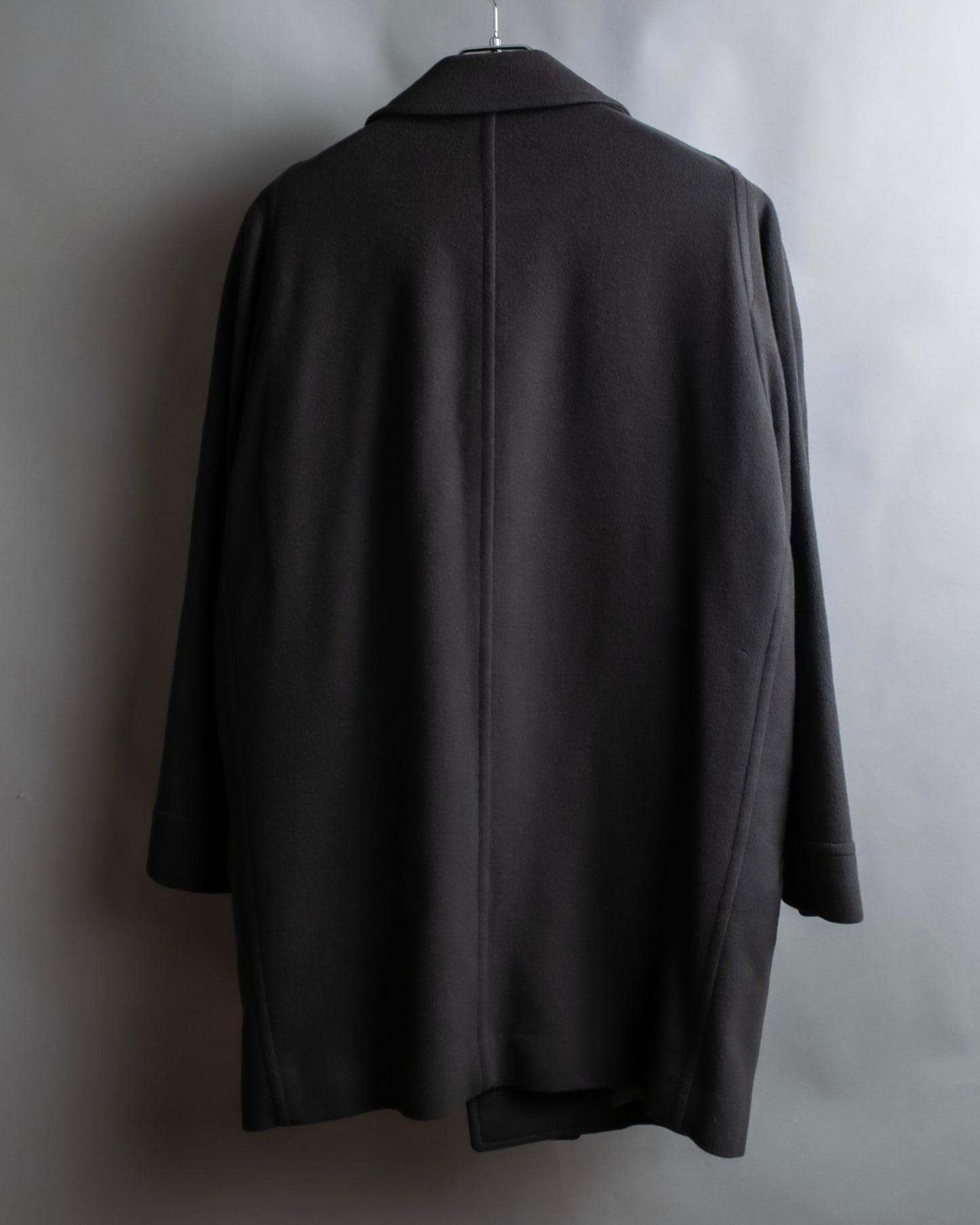 "CHRISTIAN DIOR MONSIEUR" Large lapel cashmere blend oversized mid length coat