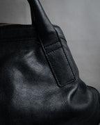 “Alexander McQueen” 2000’s Soft leather zip tote bag