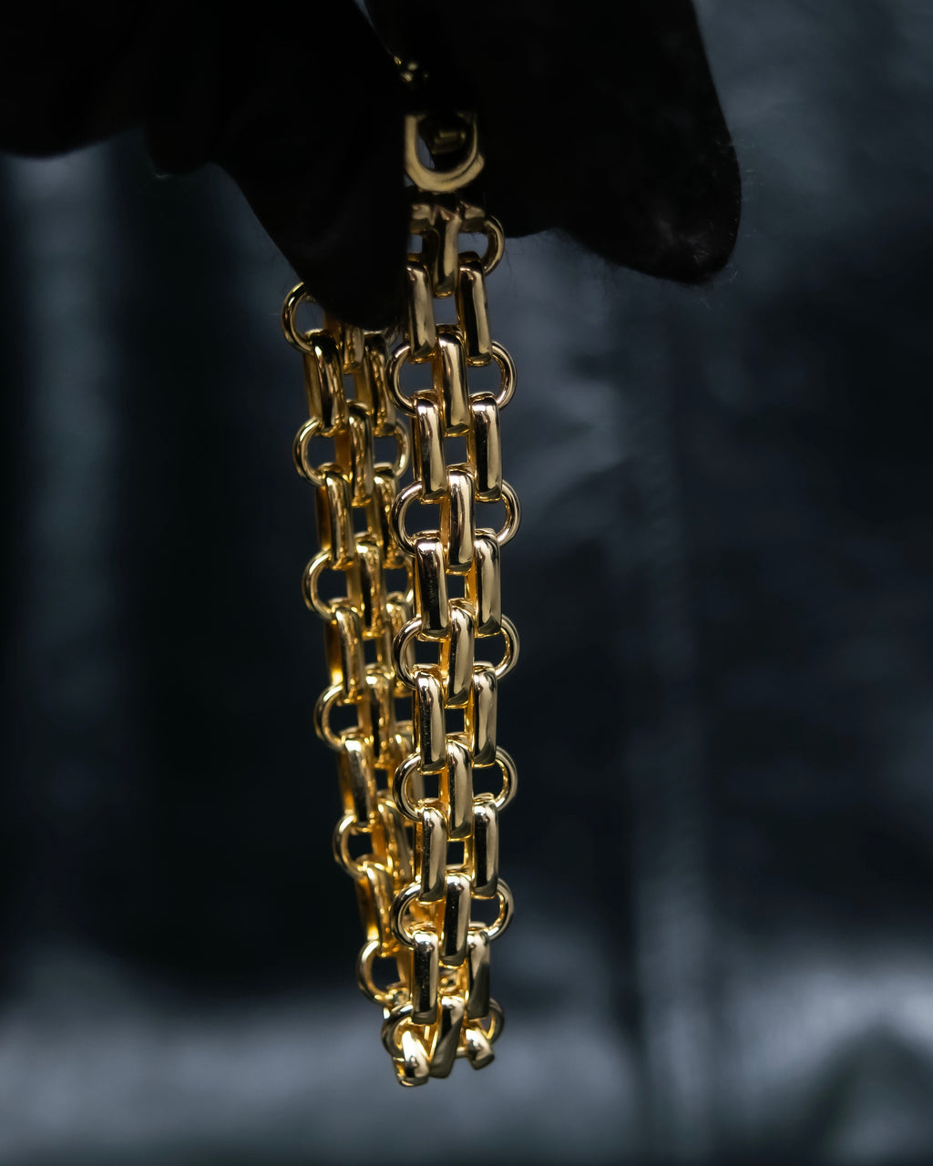 "Christian Dior" Double chain gold bracelet