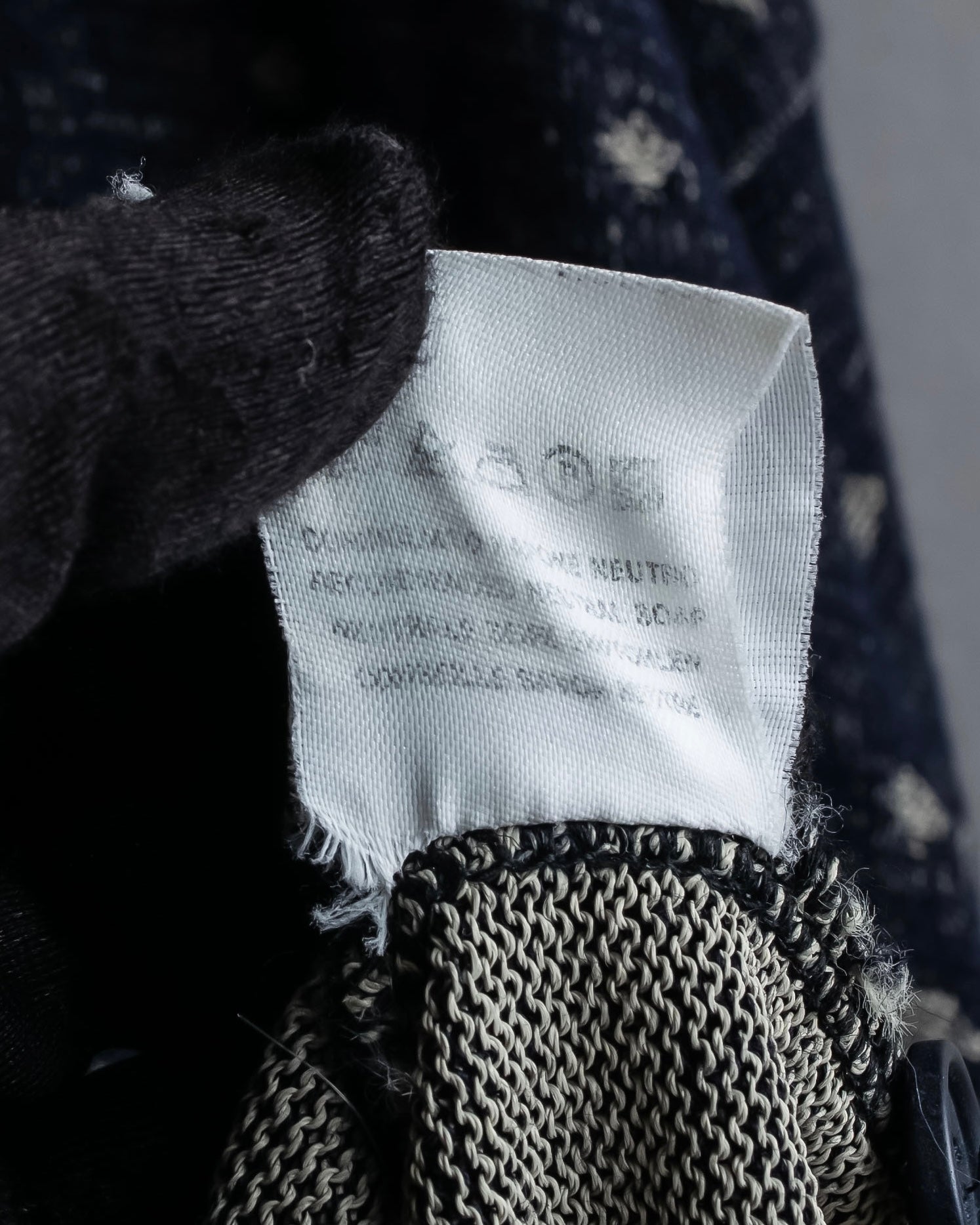 "Vintage abstract polka dot knit cardigan"