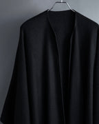 "BALENCIAGA" Fringe design open front cape