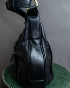 "BURBERRY Blue Label" Shiny leather heart charm design one handle bag