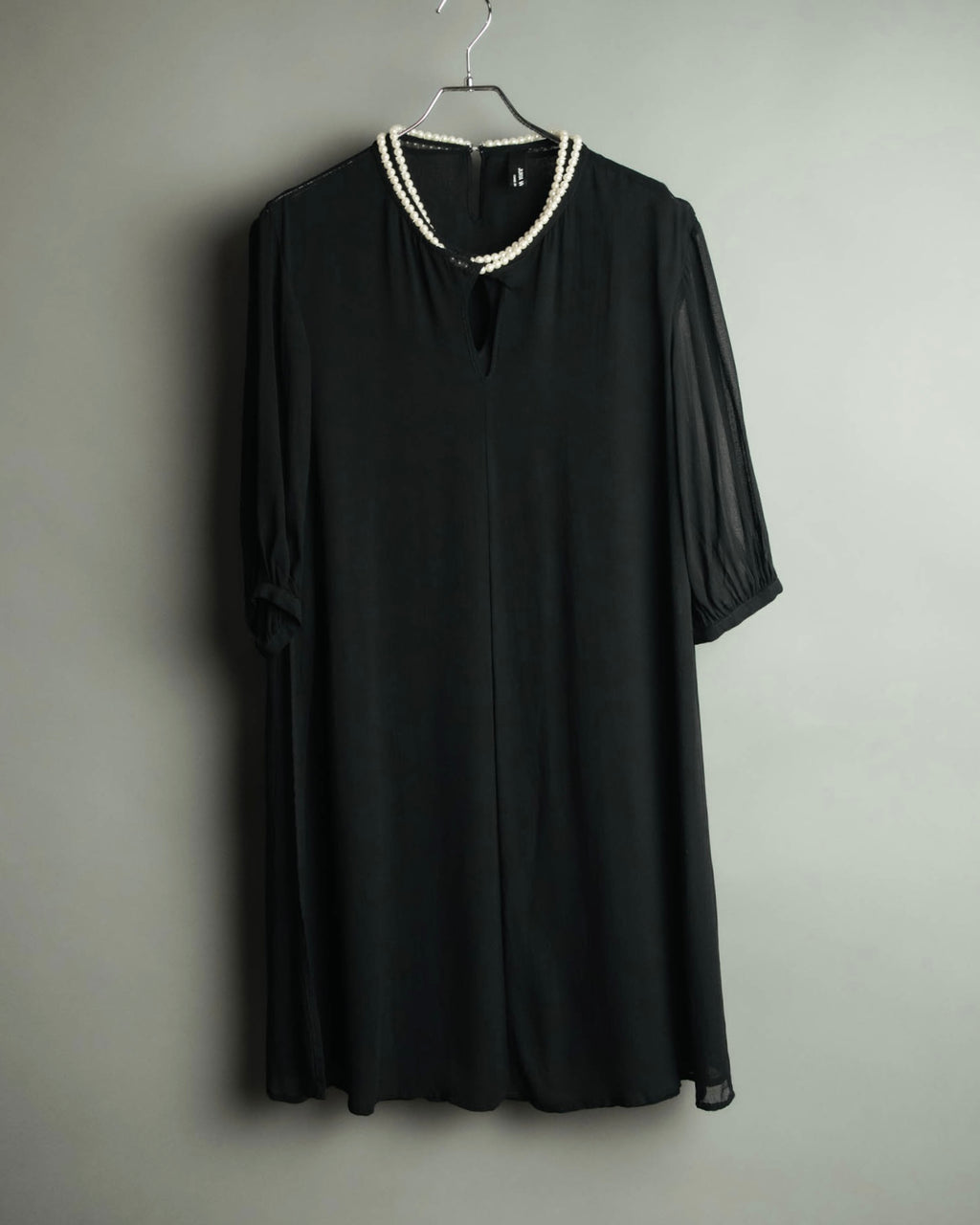 “JUNYA WATANABE” 2008AW Pearl trimmed cupra dress
