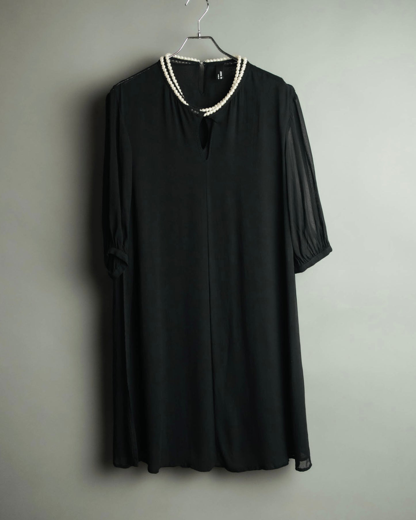 “JUNYA WATANABE” 2008AW Pearl trimmed cupra dress