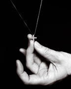 Pre-Loved/ Diamond(0.50ct) Cross Top Platinum Necklace