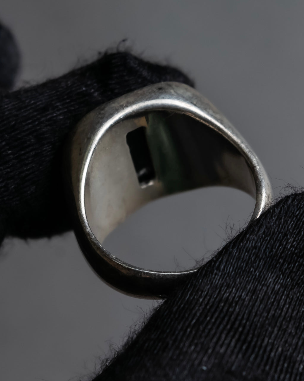 "MAISON MARGIELA" 18SS signet design silver ring