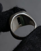 "MAISON MARGIELA" 18SS signet design silver ring