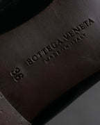 "BOTTEGA VENETA" Gradient emerald color leather loafers