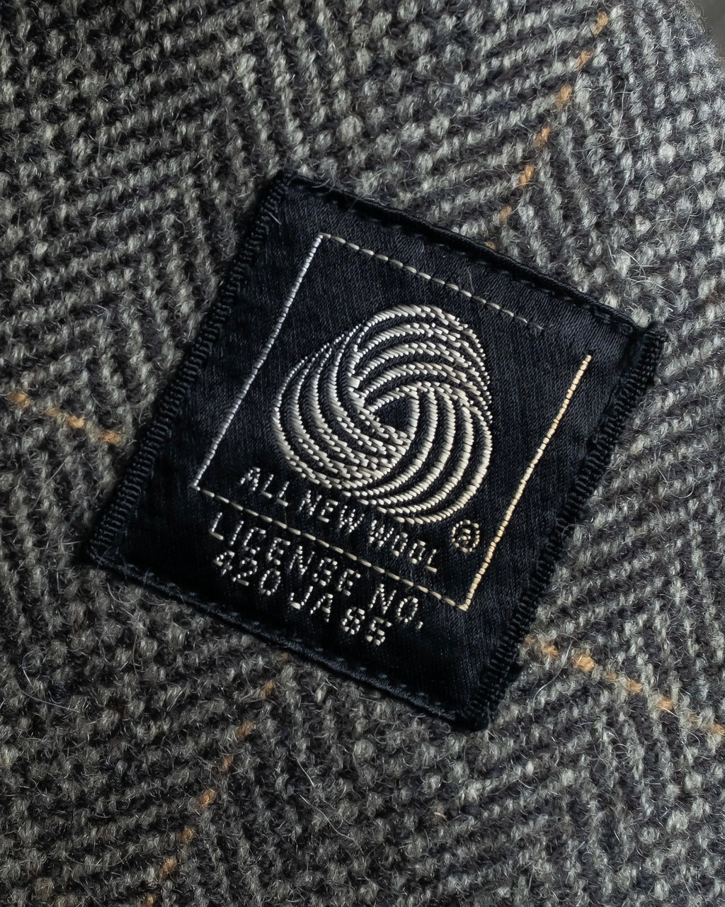 "BURBERRYS" Fine check pattern herringbone coat