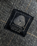 "BURBERRYS" Fine check pattern herringbone coat