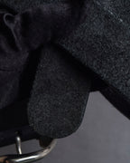 "GUCCI" Bamboo buckle motif leather belt