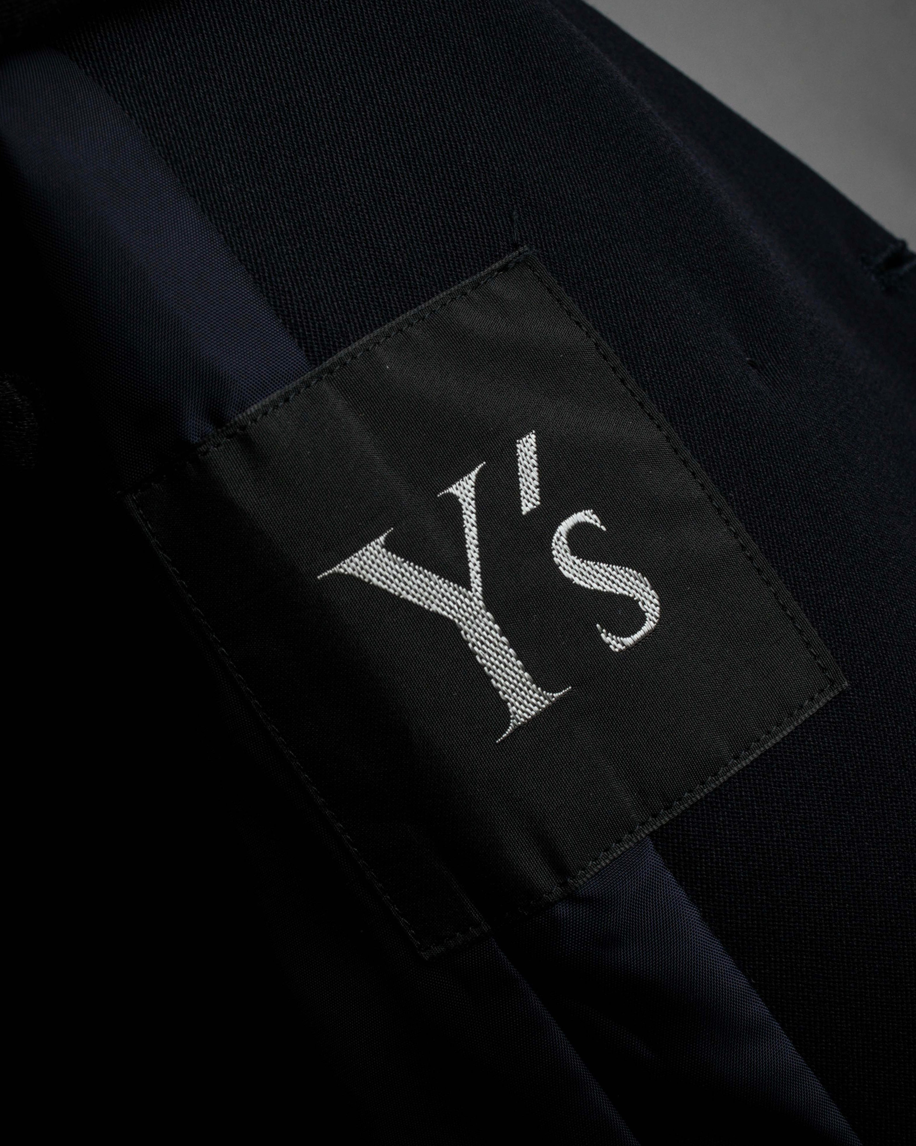 "Y's" 94AW sharp lapel cut design double-breasted jacket