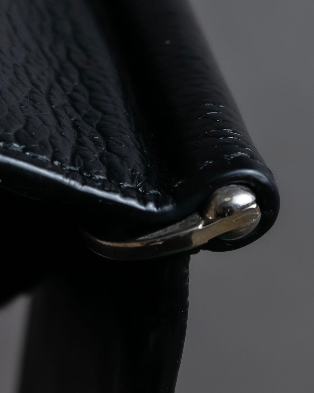 "BALENCIAGA" Logo motif money clip bi-fold wallet