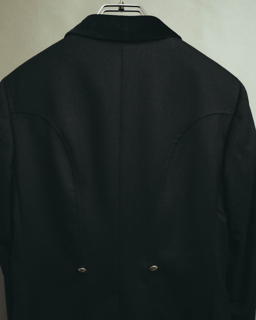 -SPECIAL- “HERMES” 00’s Technical wool equestrian jacket with red lining