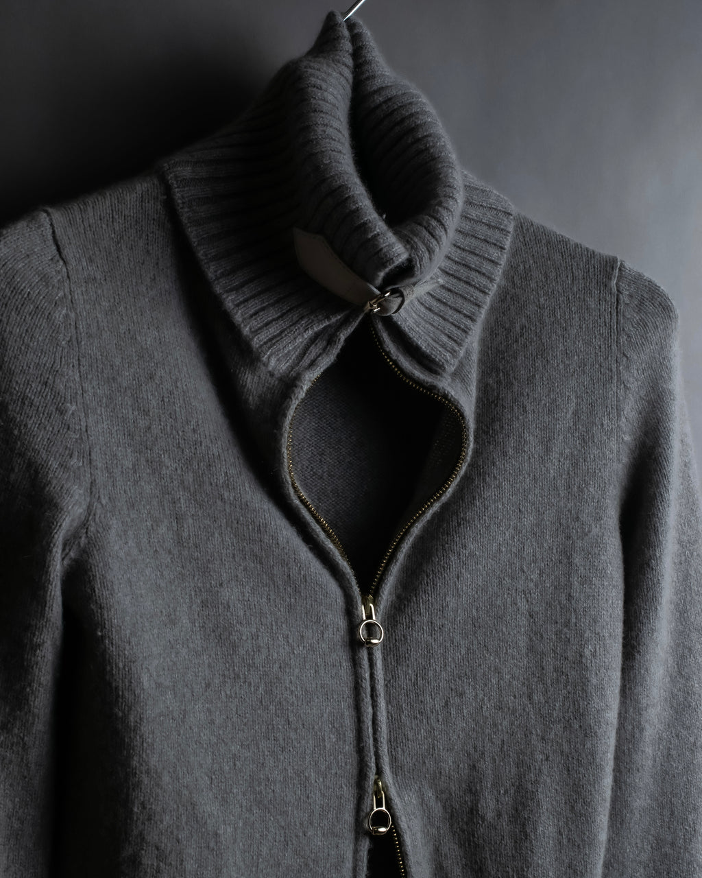 "GUCCI" Cashmere brand double zipper blouson