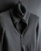 "GUCCI" Cashmere brand double zipper blouson