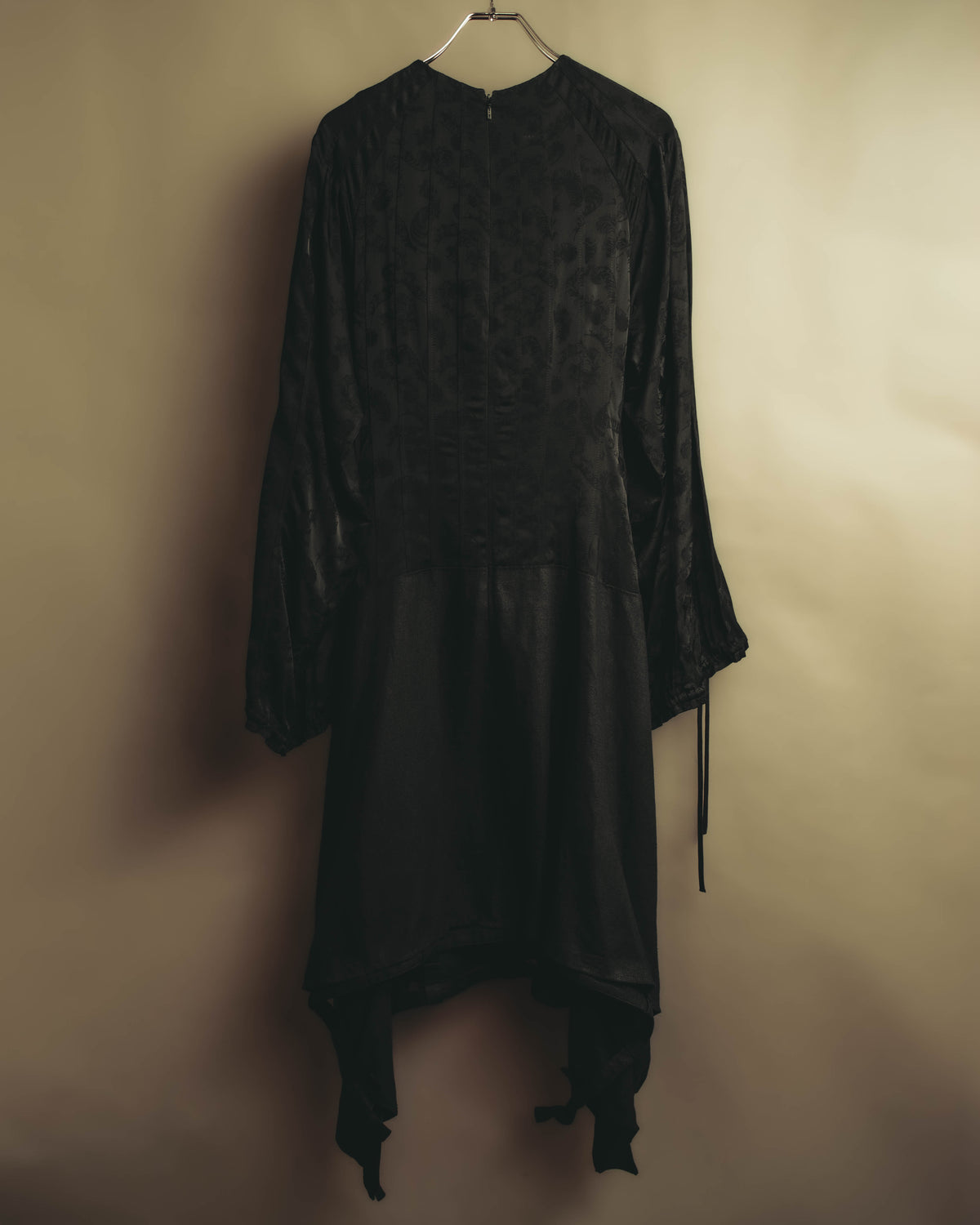 –SPECIAL– “LOEWE” 10’s-20’s Floral jacquard gathered long dress