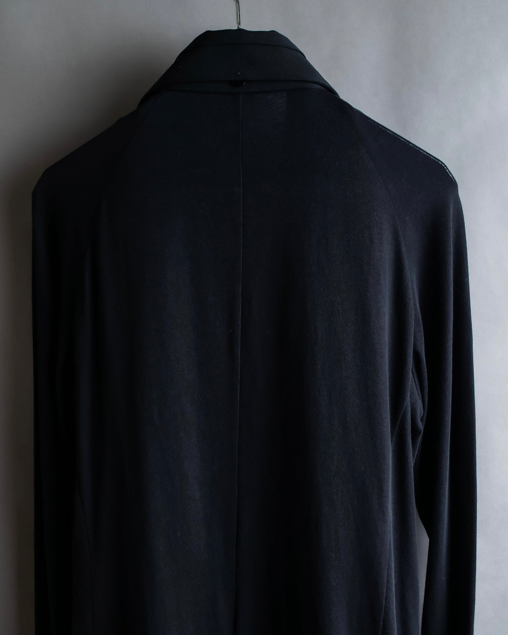 "YOHJI YAMAMOTO +NOIR" 21SS Drape panel design oversized shirt jacket