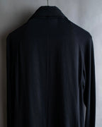 "YOHJI YAMAMOTO +NOIR" 21SS Drape panel design oversized shirt jacket