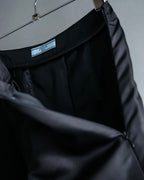 "PRADA" 100% silk pleated skirt