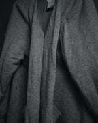 "Maison Margiela" 17AW belted gown knit coat