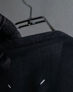 "MAISON MARGIELA" 20AW No-collar design wool tailored jacket