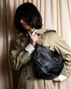 "Salvatore Ferragamo" Gancini motif design large leather shoulder bag