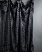 "GUCCI" GG pattern glitter blend woven large stole