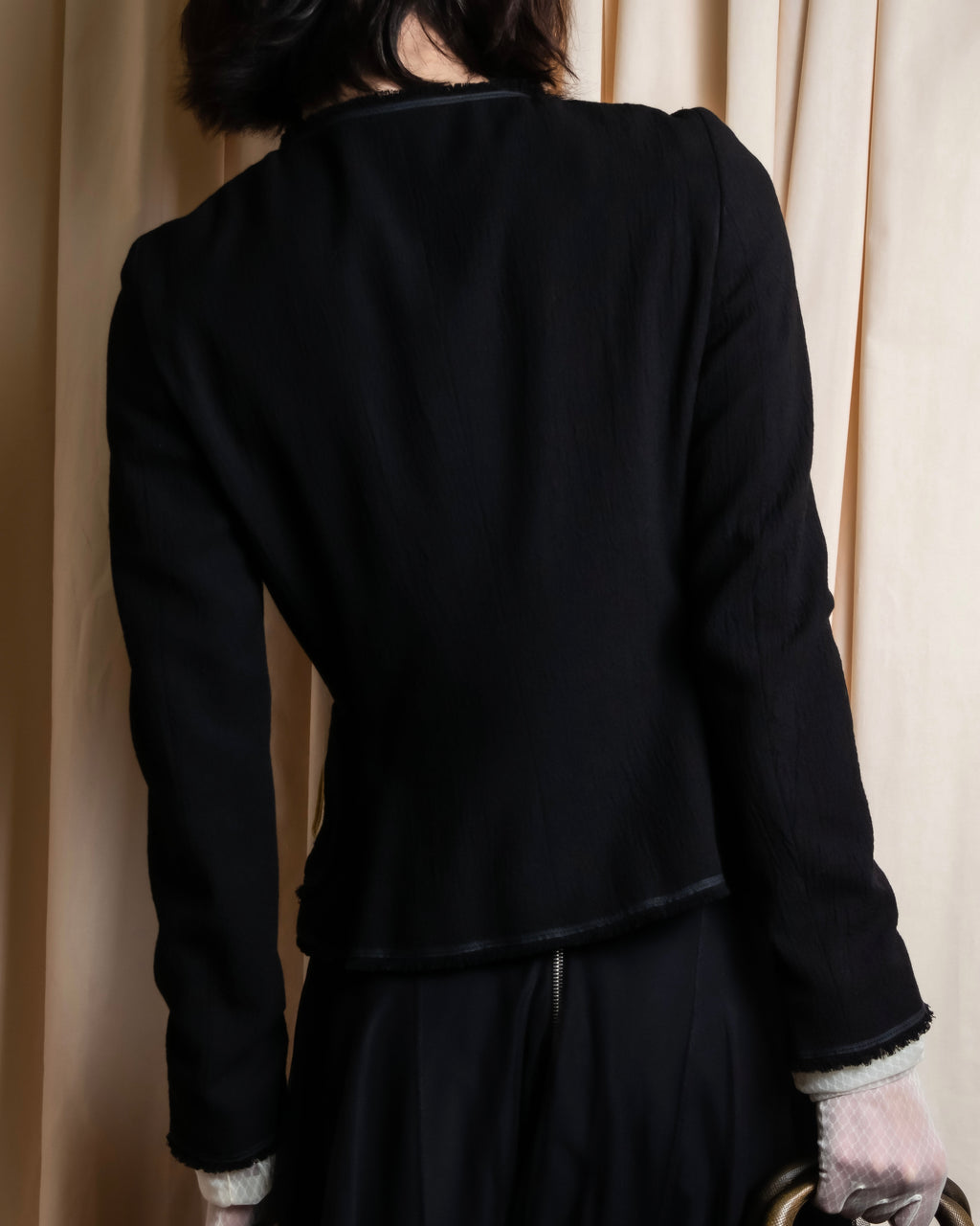 "MOSCHINO" Object sewn design tweed jacket