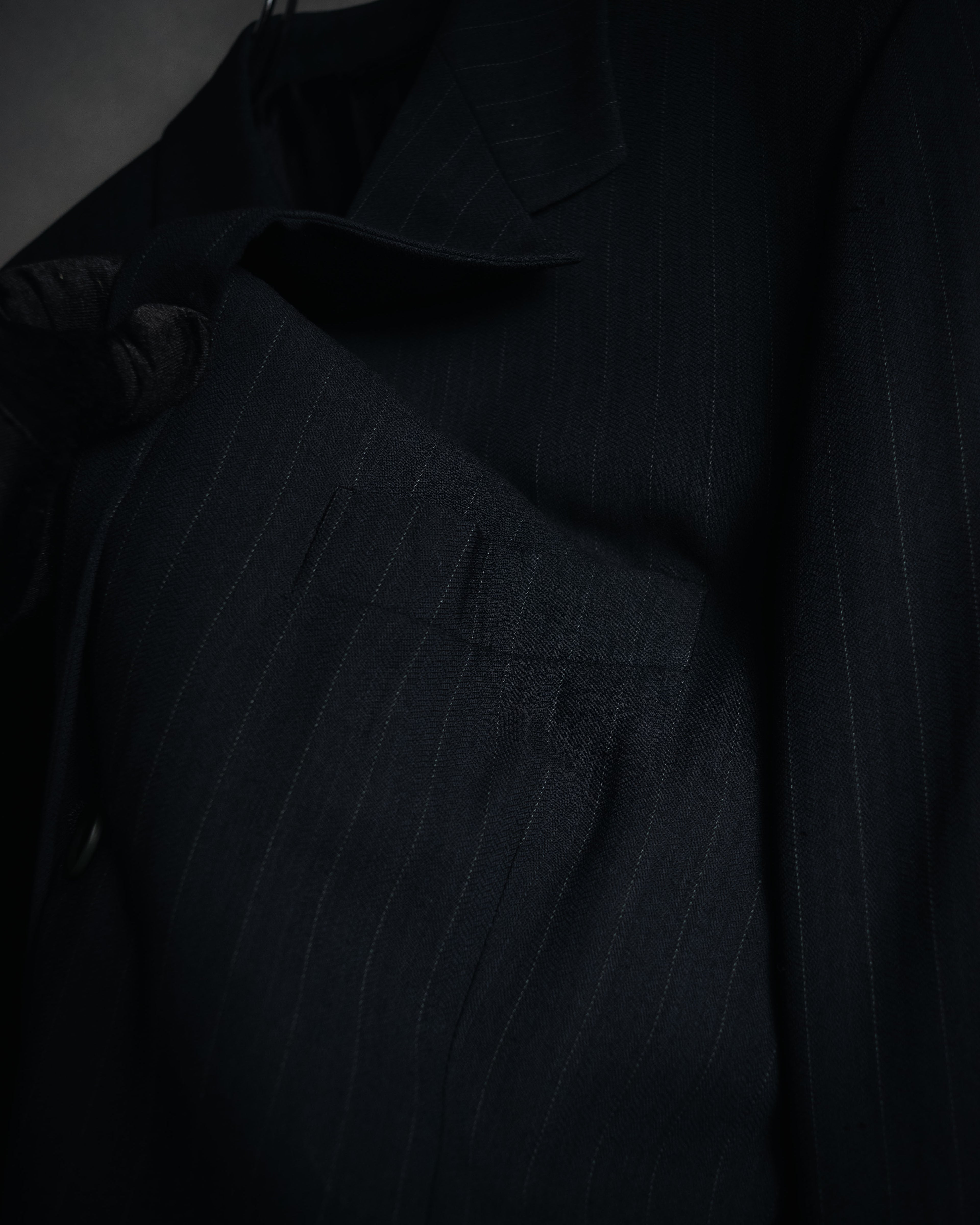 "GIORGIO ARMANI" 90’s pinstripe soft-tailored suit set