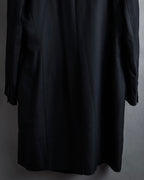 “Christian Dior” 90’s sculpted herringbone chester coat