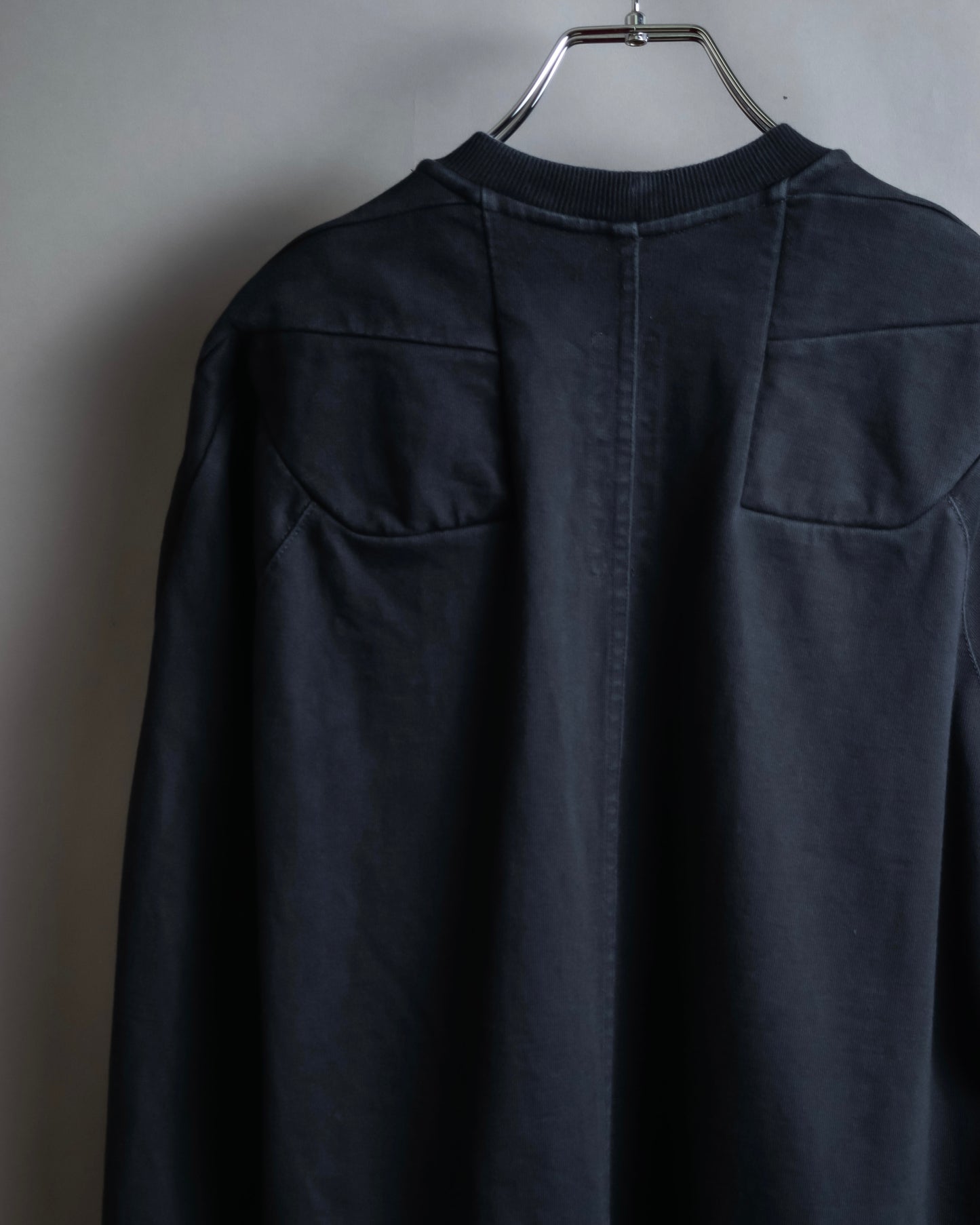 "Rick Owens" 21SS shoulder cutting designed sweatshirt