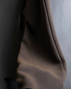 "SHIZUKA KOMURO" Dark brown color easy waist slacks