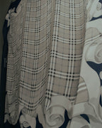 "Burberrys" 80's-90's Lightweight checked scarf