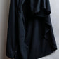 "ANN DEMEULEMEESTER" Cape draping docking design zipper sleeveless dress