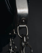 "tricot COMME des GARÇONS" Structured kiss-lock leather shoulder bag